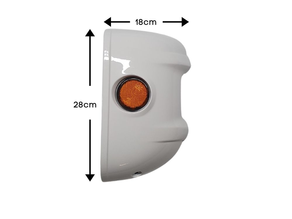 Nissan-UD Front Bumper Bar End R/H - Short - With Reflector - To suit 28cm High Bar - LK/MK/PK (2004-2011) - Image 3