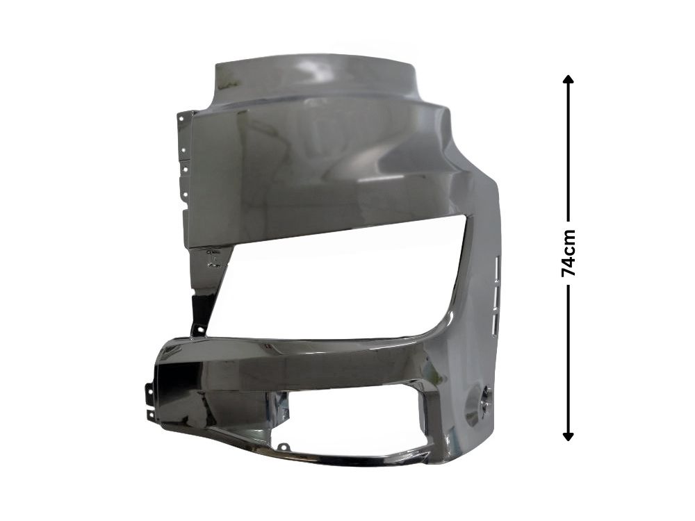 Front Bumper Bar End L/H - High Cab - Chrome - 700 Series (18-On) - Image 2