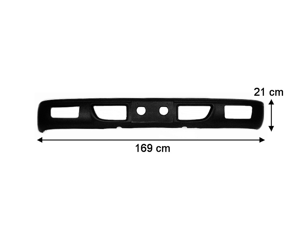 Isuzu N Series Front Bumper Bar - With Fog Lamp Holes - Narrow Cab - NKR (1994-07/2005) - Image 2