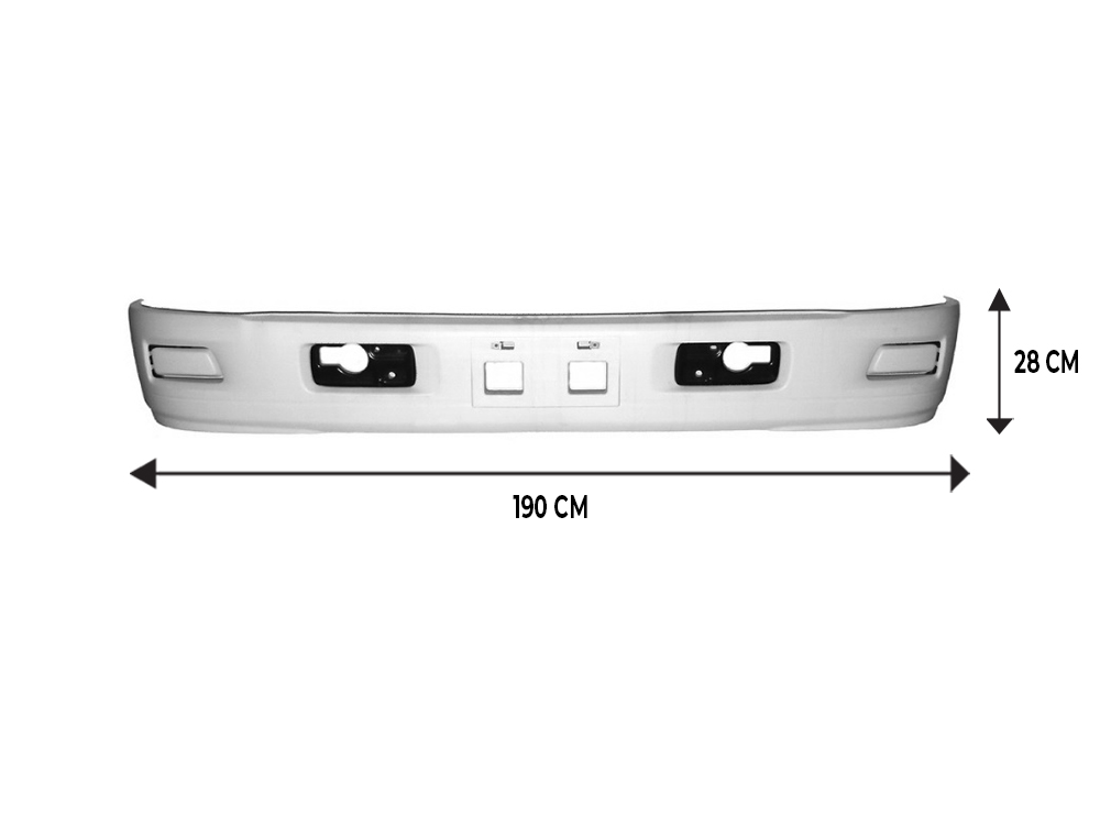 Front Bumper Bar - Without Fog Lamp Holes - Wide Cab - N Series (08-On) - Image 2