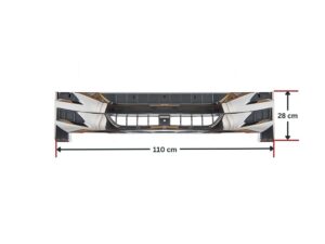 IS85, ISUZU, Japanese Makes, N SERIES, NPR, NPS, NQR- Grille – Chrome – Narrow Cab – NPR/NQR/NPS – N Series (06/15-On), IS85-093C-D, 8974293951