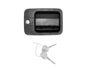 European Makes, EUROTECH, EUROTECH 240, IV93, IVECO- Door Handle - RH Right Hand (Drivers Side) – Outer – With Barrel & 2 Keys – Eurotech 240 (92-04), IV93-040H-1, 500335296