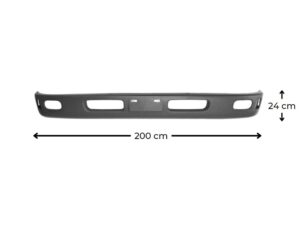 Mitsubishi/Fuso Canter Front Bumper Bar - With Fog Lamp Holes - Wide Cab - FE6/FG6 (1995-2005)