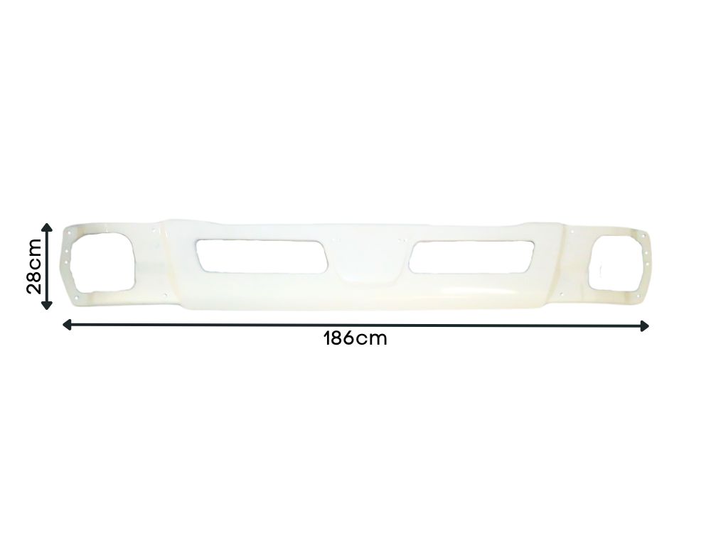Mitsubishi/Fuso Canter Front Bumper Bar - White - Wide Cab - B-Grade - FEB/FEC/FG (2011-2019) - Image 2
