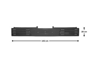 Mazda T Series/Ford Trader Grille - Upper - Narrow Cab - With Mazda Badge Hole - T3000/T3500 (1989-2000)