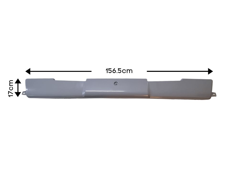 Volvo Version 2 Front Bumper Bar - Centre - Light Grey - Smooth Plastic - FH (2002-2007) - Image 2